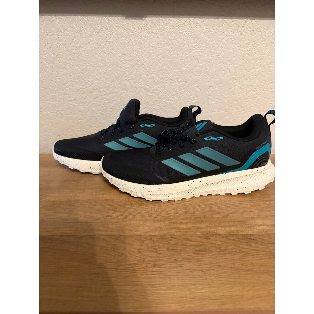 Adidas Run Falcon5 Teal Black Men's Sneakers NEW With BOX Size 11 - Picture 2 of 7
